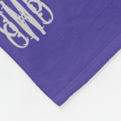 Schönes Silber und Blau Fleecedecke (Ecke)