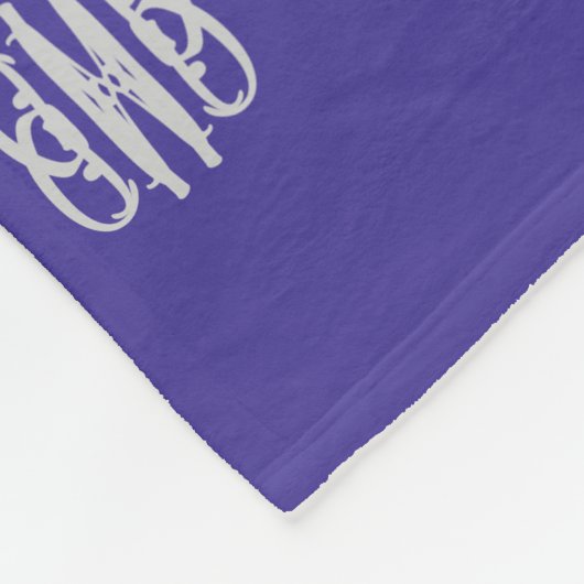 Schönes Silber und Blau Fleecedecke (Ecke)