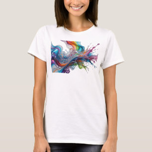 Schönes silbernes ABSTRACT ART Grafik-T-Shirt T-Shirt