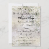 Schönes Silhouette Pferd Geburtstag Einladung (Rückseite)