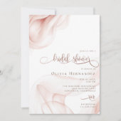 Schönes Silky Blush Brautparty Foto Einladung (Vorderseite)