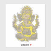 Schönes Sitzen Elephant Gott Ganesha Aufkleber (Blatt)