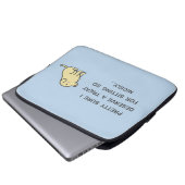 Schönes Sitzen Laptopschutzhülle (Vorne Knopf)