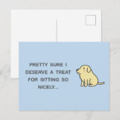 Schönes Sitzen Postkarte (Vorne/Hinten)