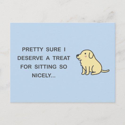 Schönes Sitzen Postkarte (Vorderseite)