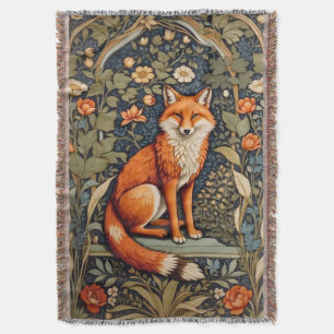Schönes Sitzen Red Fox William Morris Inspiriert Decke