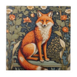 Schönes Sitzen Red Fox William Morris Inspiriert Fliese<br><div class="desc">Erhöhen Sie Ihre Zuhause-Dekoration mit dieser schönen Sitting Red Fox William Morris Inspiriert Keramik Tile. Inspiriert von der zeitlosen Eleganz von William Morris, bietet diese Kachel ein faszinierendes Design, das einen majestätischen roten Fuchs mit aufwändigen Blumenmustern kombiniert. Diese Keramik ist perfekt geeignet, um Ihrer Küche, Ihrem Bad oder jedem Platz...</div>