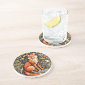 Schönes Sitzen Red Fox William Morris Inspiriert Getränkeuntersetzer (Seite)