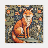 Schönes Sitzen Red Fox William Morris Inspiriert Magnet (Vorne)