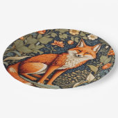 Schönes Sitzen Red Fox William Morris Inspiriert Pappteller (Schrägansicht)