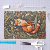 Schönes Sitzen Red Fox William Morris Inspiriert Seidenpapier (Handwerk)