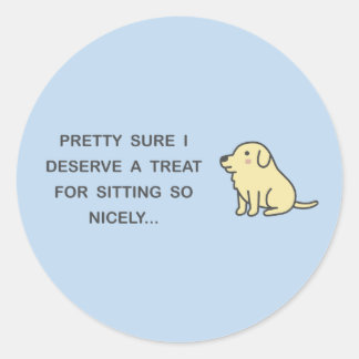 Schönes Sitzen Runder Aufkleber