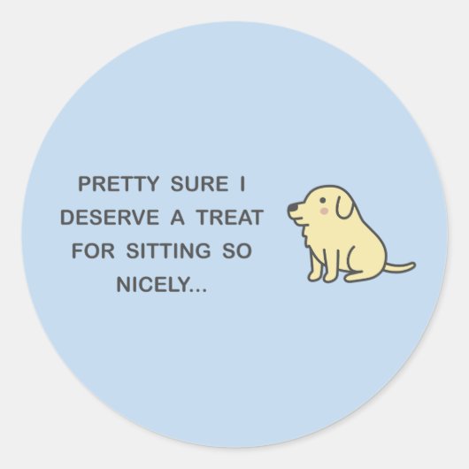 Schönes Sitzen Runder Aufkleber (Vorderseite)