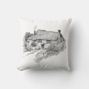 Schönes Sketch-Kissen für die Sommer-Hütte Kissen