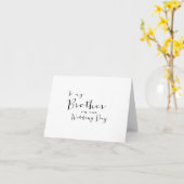 Schönes Skript - Für meinen Bruder an unserem Hoch Karte (Gelbe Blume)