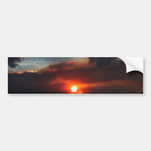 schönes Smokey-Sonnenuntergang Foto Autoaufkleber