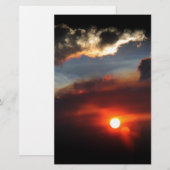 schönes Smokey-Sonnenuntergang Foto Briefpapier (Vorne/Hinten)