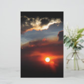 schönes Smokey-Sonnenuntergang Foto Briefpapier (Stehend Vorderseite)