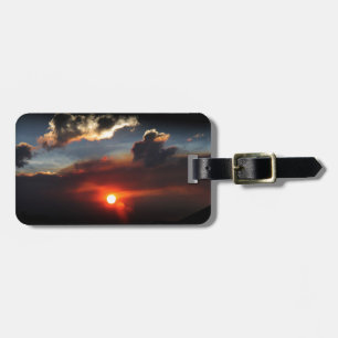 schönes Smokey-Sonnenuntergang Foto Gepäckanhänger