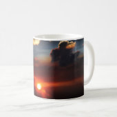 schönes Smokey-Sonnenuntergang Foto Kaffeetasse (VorderseiteRechts)