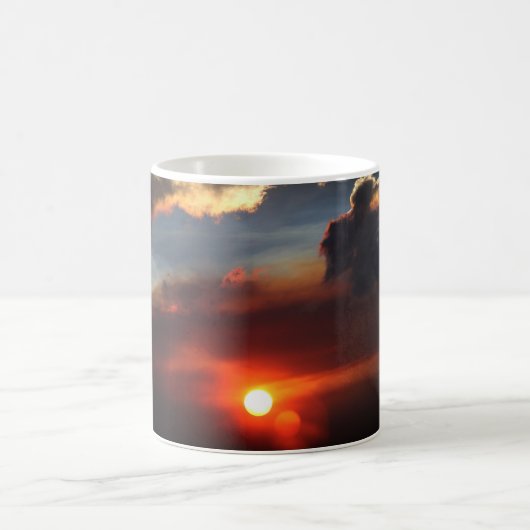 schönes Smokey-Sonnenuntergang Foto Kaffeetasse (Mittel)