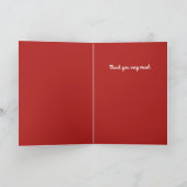 Schönes Snowman-Aquarelldesign Feiertagskarte (Innenseite)