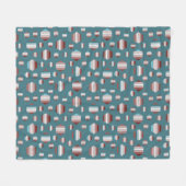Schönes Sommermuster Fleecedecke (Vorderseite (Horizontal))