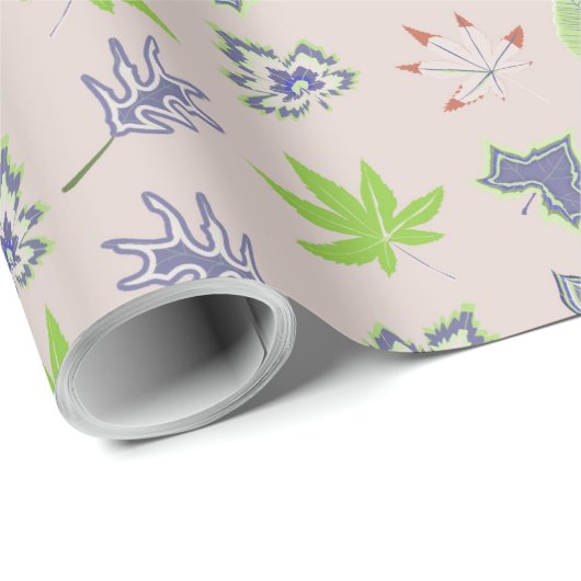 Schönes Sommermuster Geschenkpapier (Rolleneckpunkt)