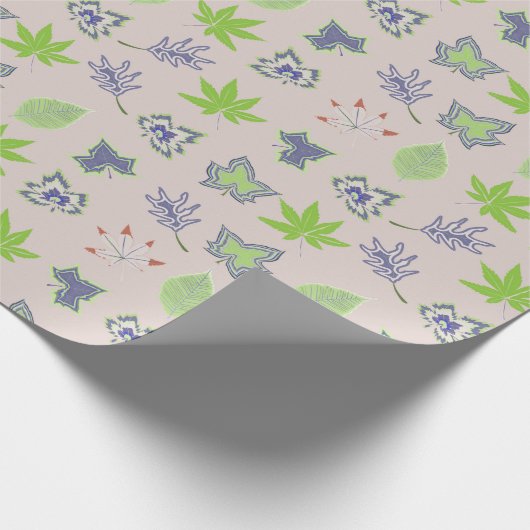 Schönes Sommermuster Geschenkpapier (Ecke)