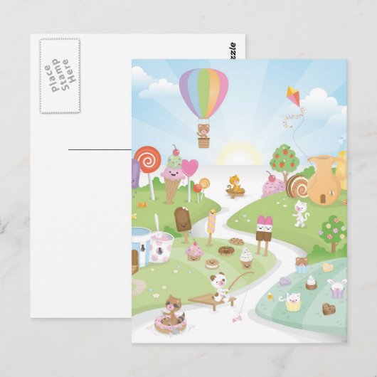 Schönes Sommerparadies! Postkarte (Vorne/Hinten)