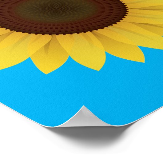 Schönes Sommersonnengebläse Poster (Ecke)