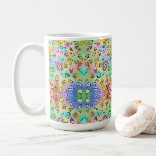 SCHÖNES SOMMERZEICHEN KAFFEETASSE (Mit Donut)