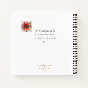 Schönes Sonnenblumen-Notebook und Journal Notizblock