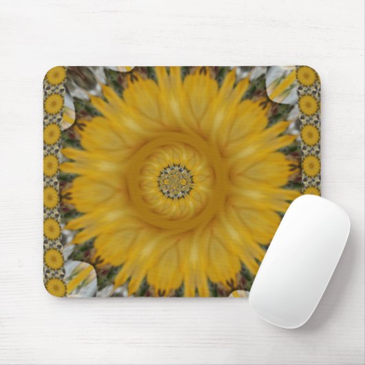 Schönes Sonnenblumendesign Mousepad (Mit Mouse)