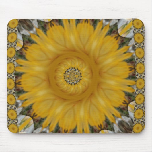 Schönes Sonnenblumendesign Mousepad (Vorne)