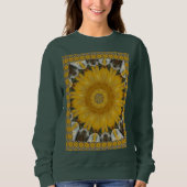 Schönes Sonnenblumendesign Sweatshirt (Vorderseite)