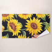 Schönes Sonnenblumenmuster Badehandtuch (Badehandtuch)