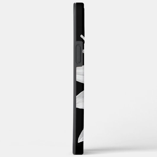 Schönes Sonnenblumenportrait in Schwarz und Weiß Case-Mate iPhone Hülle (Rückseite / Rechts)