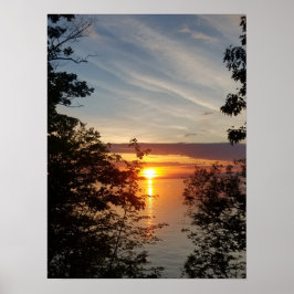 Schönes Sonnenuntergang-Foto Poster