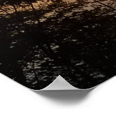 Schönes Sonnenuntergang-Foto Poster (Ecke)