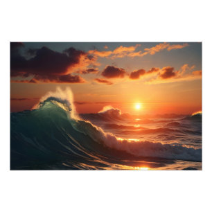 Schönes Sonnenuntergang Fotodruck