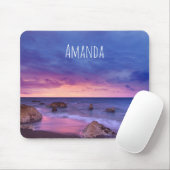 Schönes Sonnenuntergang Küstenbild Mousepad (Mit Mouse)
