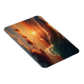 Schönes Sonnenuntergang Magnet (Rechte Seite)
