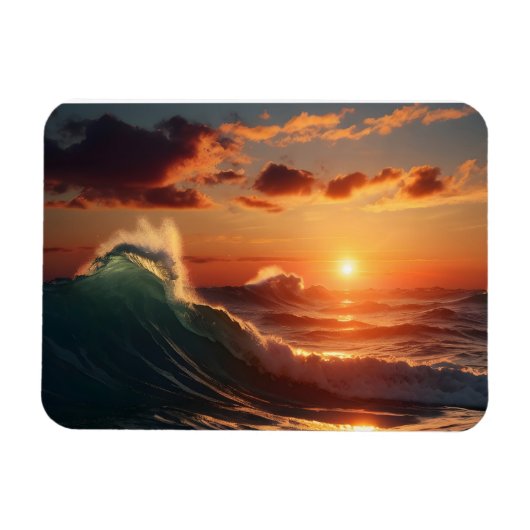 Schönes Sonnenuntergang Magnet (Horizontal)
