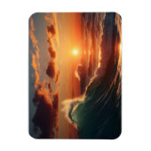 Schönes Sonnenuntergang Magnet (Vertikal)
