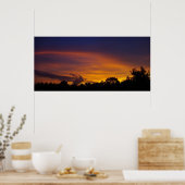 Schönes Sonnenuntergang Panorama Poster (Küche)