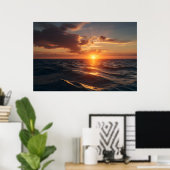 Schönes Sonnenuntergang Poster (Heimbüro)