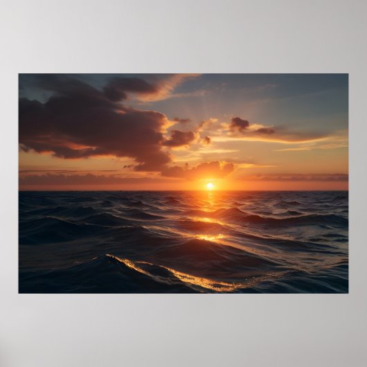 Schönes Sonnenuntergang Poster (Vorne)