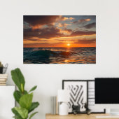 Schönes Sonnenuntergang Poster (Heimbüro)