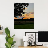 Schönes Sonnenuntergang-Poster Poster (Heimbüro)